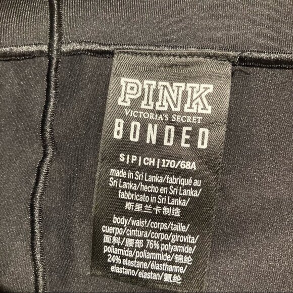 PINK Sz S By Victoria’s Secret High Rise Bonded Multi-Colour Leggings - Picture 6 of 8